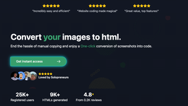 Image to HTML CSS code AI converter - IMG2HTML