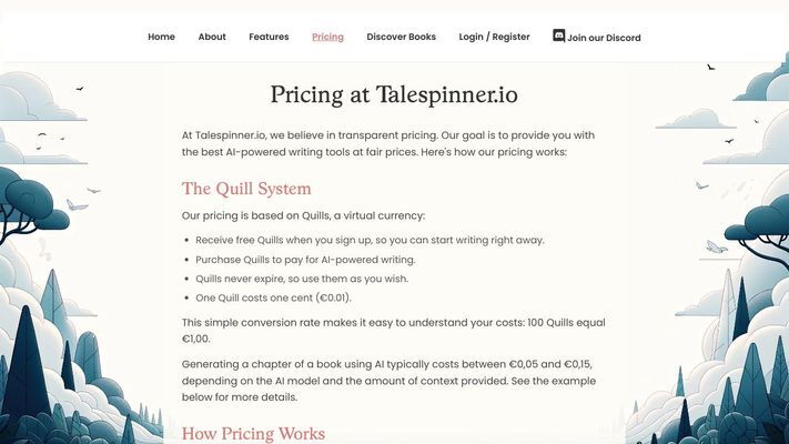Talespinner - AI-Powered Creative Writing Platform