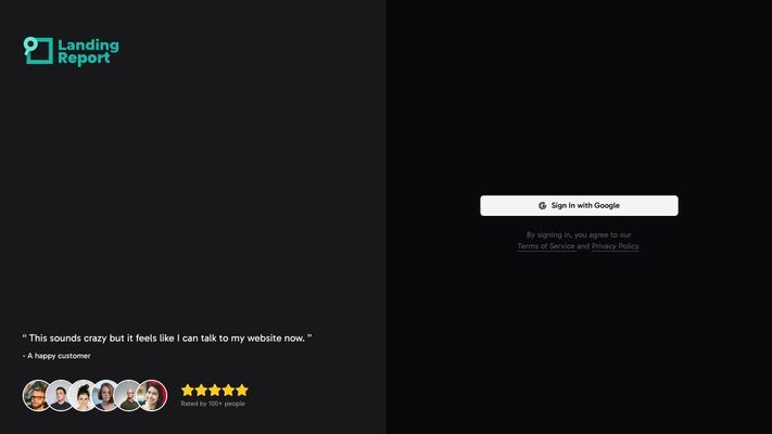 AI Landing Page Review
