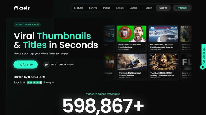 Pikzels - Viral Thumbnails & Titles in Seconds