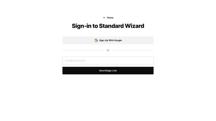 Standard Wizard