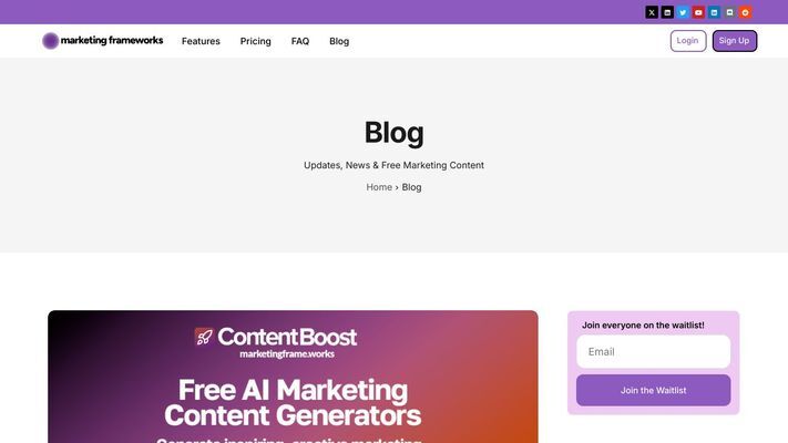 Marketing Frameworks