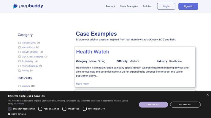 PrepBuddy - Case Prep with AI