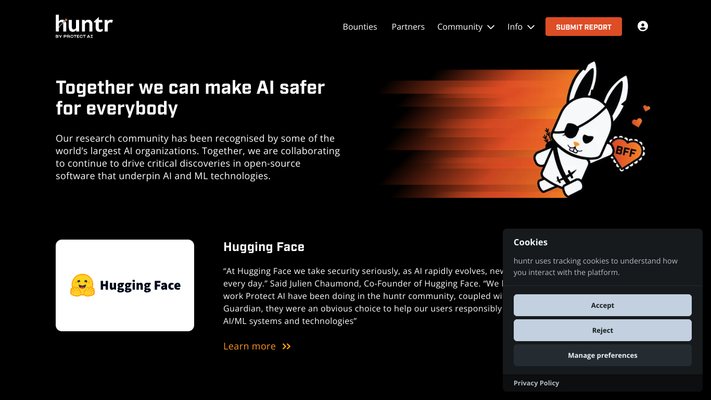 huntr - The world’s first bug bounty platform for AI/ML
