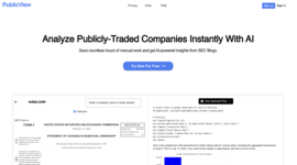 Publicview - Supercharge your stock market research with AI