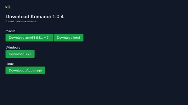 Komandi - AI Powered Terminal commands manager