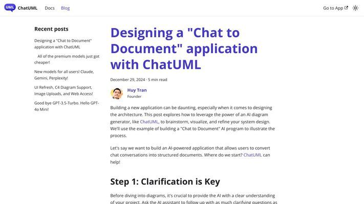 ChatUML | AI Assisted Diagram Generator