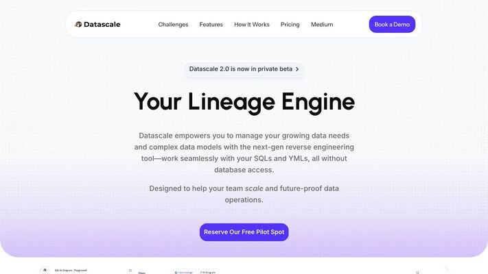 Managed Data Catalog And Lineage Graph  - Datascale