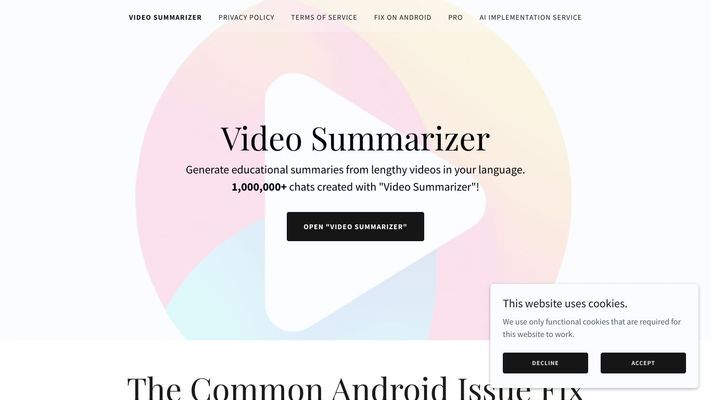 Video Summarizer