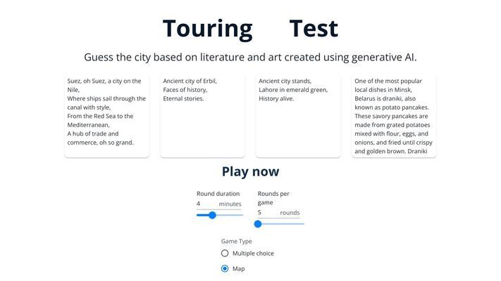 Guess the city from AI generated literature & art