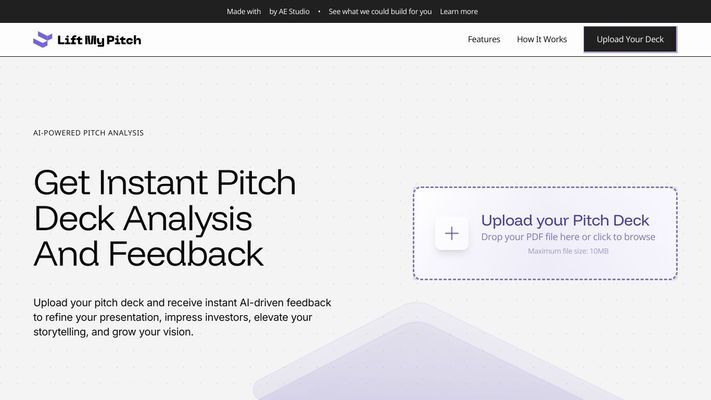 LiftMyPitch - AI-powered Pitch Deck Analysis and Feedback