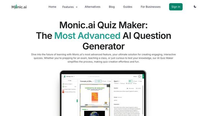 Monic.ai All in one Study Space