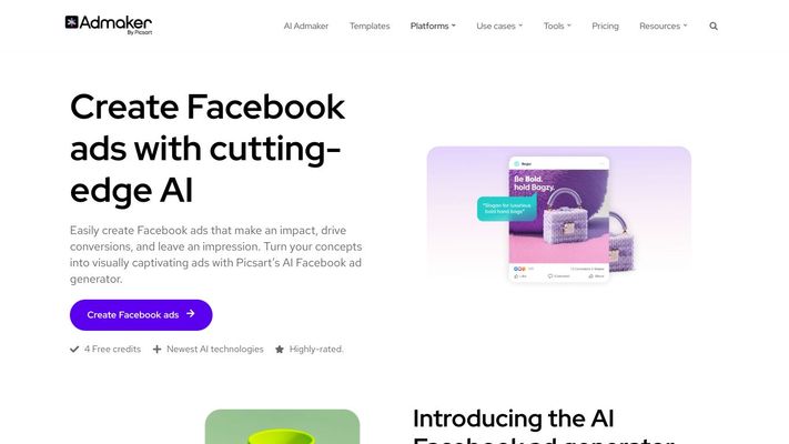 Generate On-Brand Social Ads With AI | Admaker by Picsart
