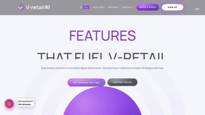 AI-Powered Website Sales Tool - Boost Conversions with V-Retail