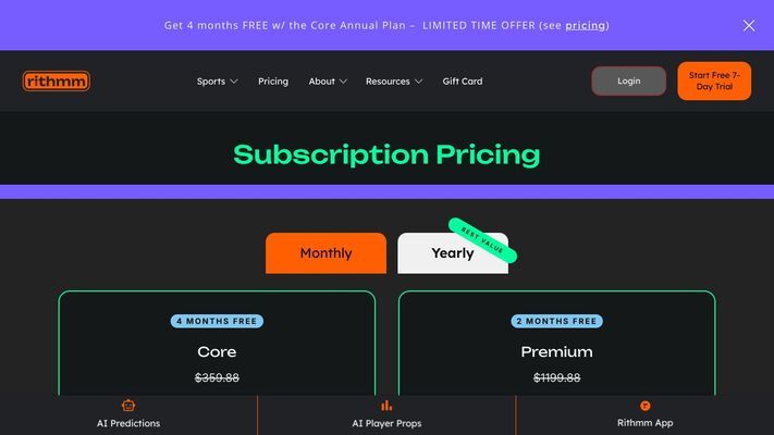 Rithmm | AI Sports Betting App | Custom Models