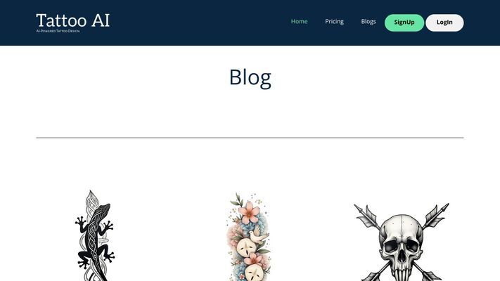 AI-Powered Tattoo Design - AI Tattoo Generator