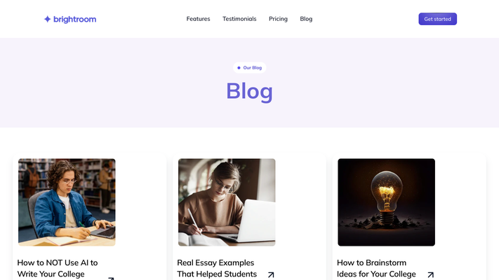 Brightroom AI - Apply to College with Confidence