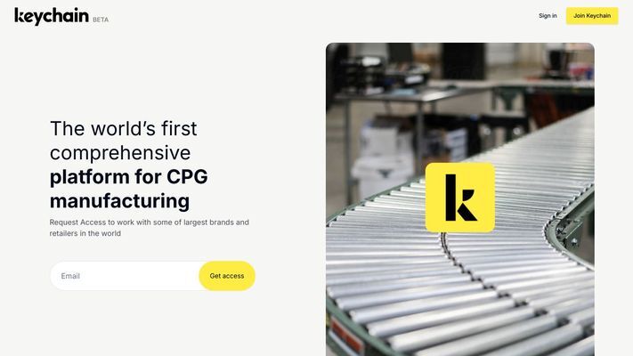 Keychain: Platform for CPG manufacturing
