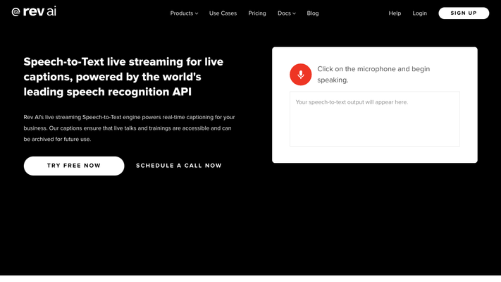 Speech to Text API | Speech Recognition Service - Rev AI