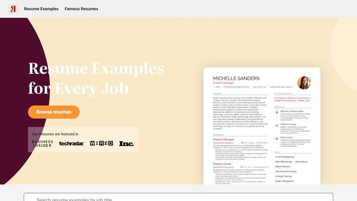 ChatGPT Famous Resumes - AI Inspired Resume Examples