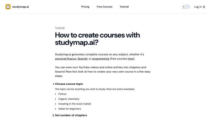 studymap.ai - Learn anything with AI
