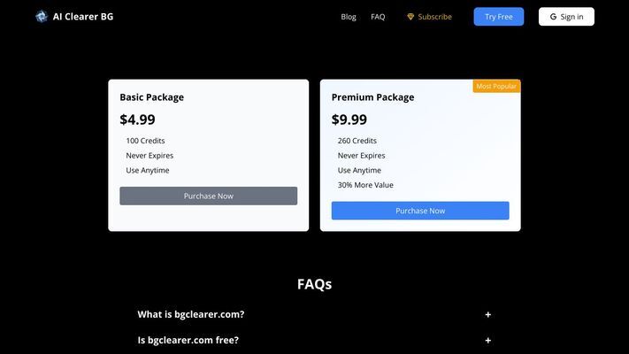 Remove Background for Free with AI – bgclearer.com