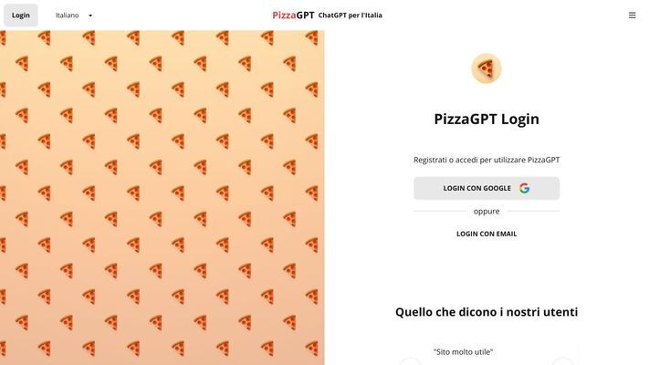 PizzaGPT - open and free ChatGPT alternative | app