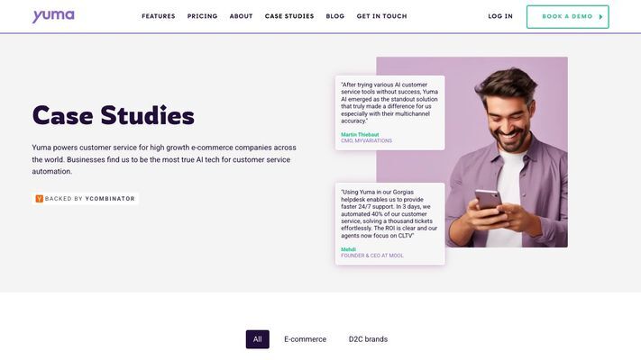 Yuma AI, Automating Ecommerce Customer Service