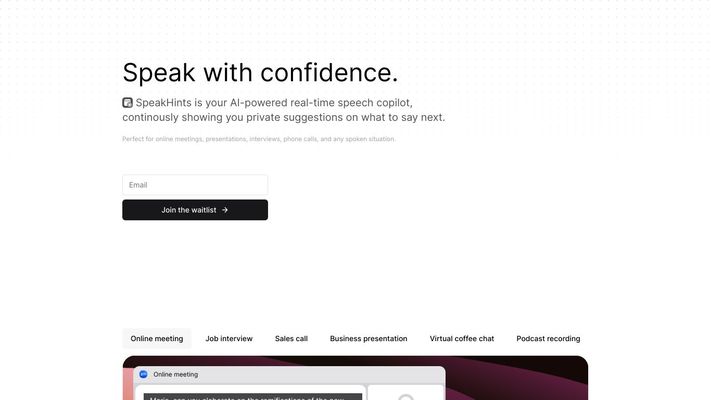 SpeakHints
