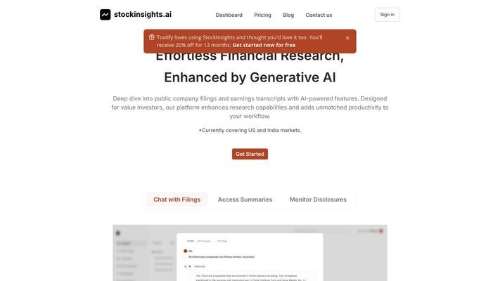 stockinsights.ai - Your AI Edge in Stock Research