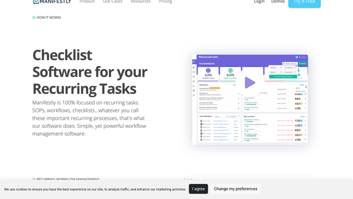 Manifestly Checklists | Power Your Recurring Workflows & SOPs.