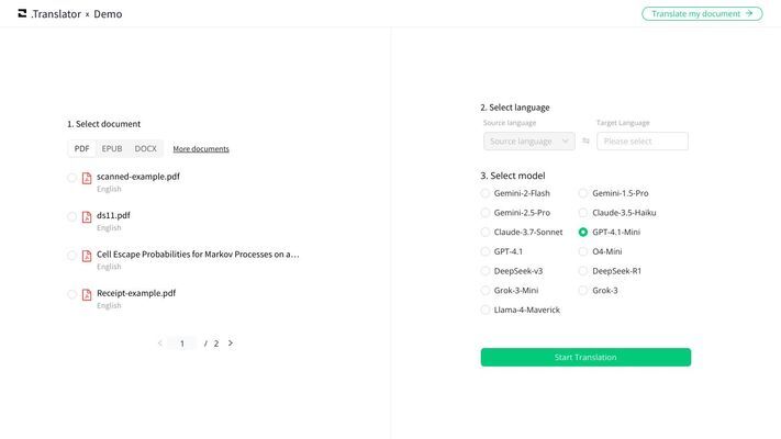 Precise AI Document Translator