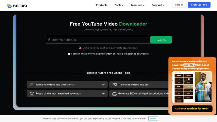 Gemoo | Turn Any Video into Viral Content — in 1 Minute