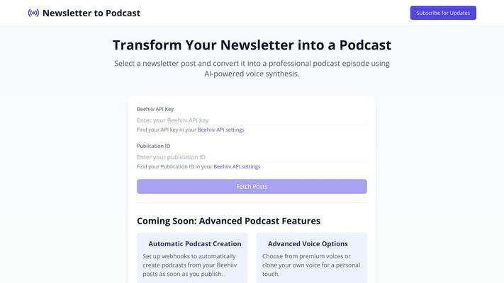 Newsletter2Podcast