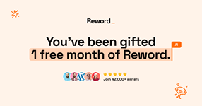 Claim your free month | Reword
