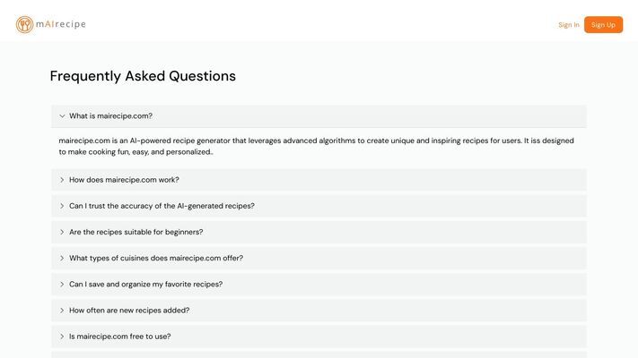 AI Recipe Generator