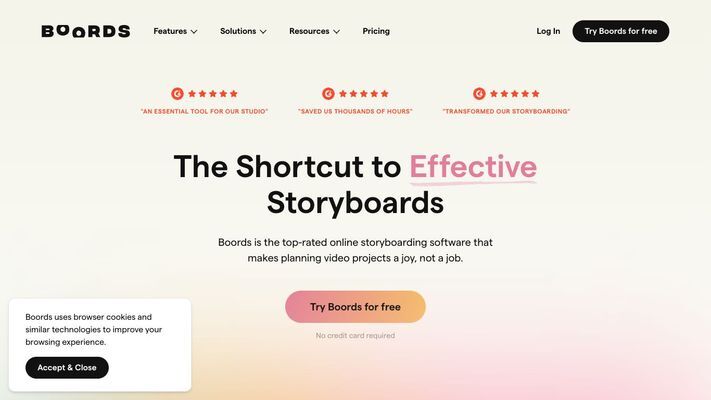 Free Online Storyboard Software | Boords