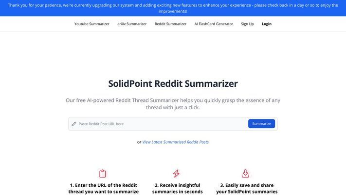 SolidPoint | AI-Powered Youtube  Summarizer