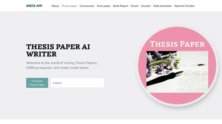 AI Paper Writer - WriteApp!