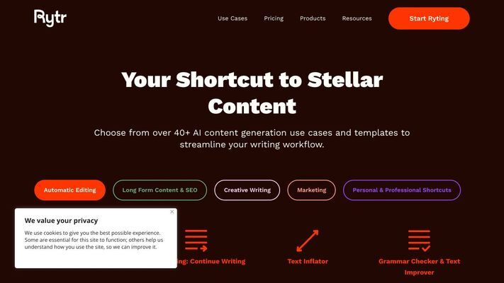 Free AI Writer, Content Generator & Writing Assistant | Rytr