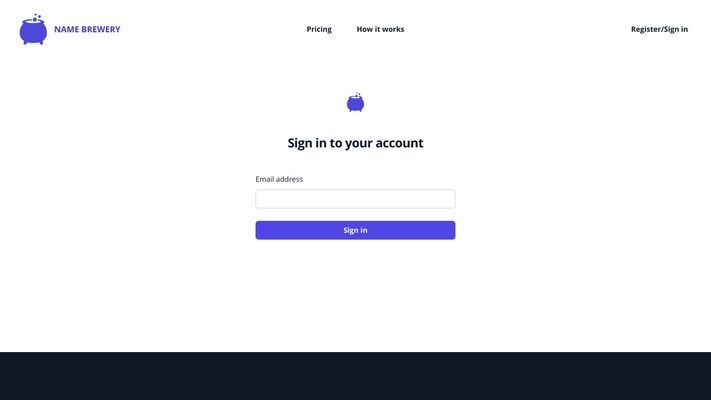 Generate domain names using AI