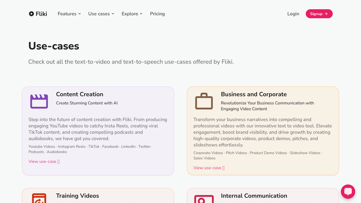 Fliki - Turn text into videos with AI voices