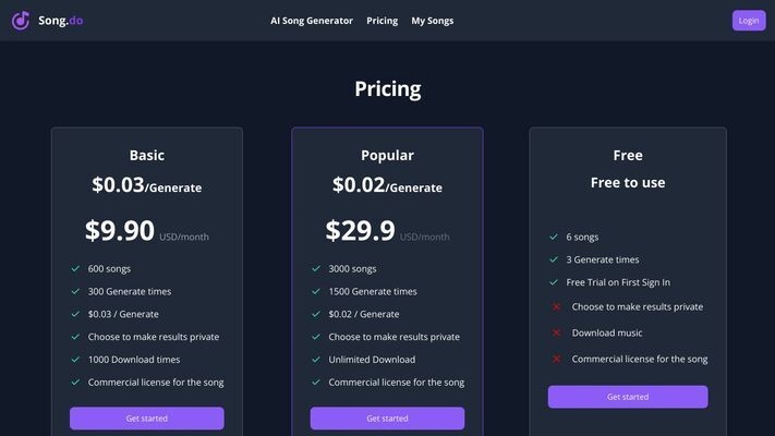 Free AI Song Generator ｜ Song.do