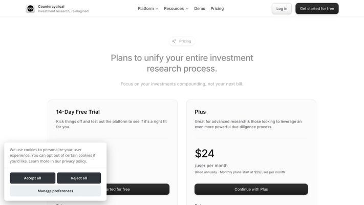Investment Research Platform