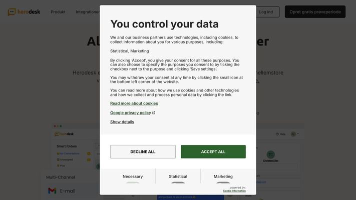 Herodesk - Det simple helpdesk system til dine kundeservicehelte