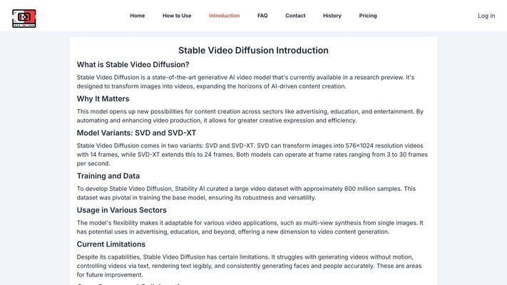Free Stable Video Diffusion