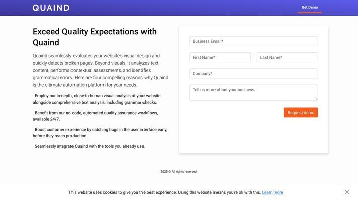 Quaind Quality Assurance Automation Platform