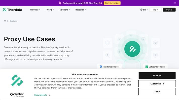 Thordata - High-Quality Proxy Service for Web Data Scraping