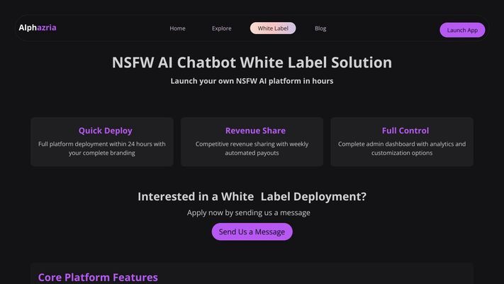 NSFW AI Chatbot | Alphazria