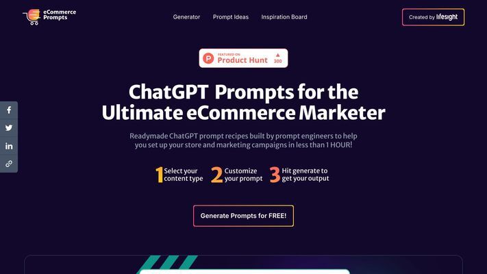 eCommerce ChatGPT Prompts